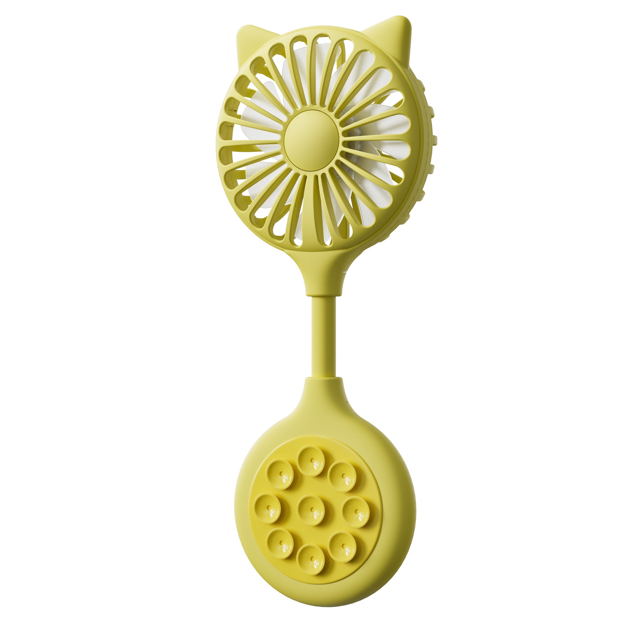 Cat Ear Design Foldable USB Fan Air Circulator Summer Cooler with Suction Cups