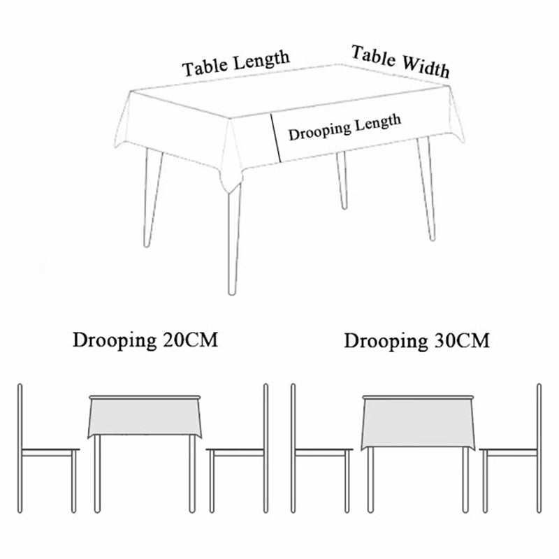 150x190cm Clear PVC Table Mat Watertight Dust-proof Desktop Table Cloth