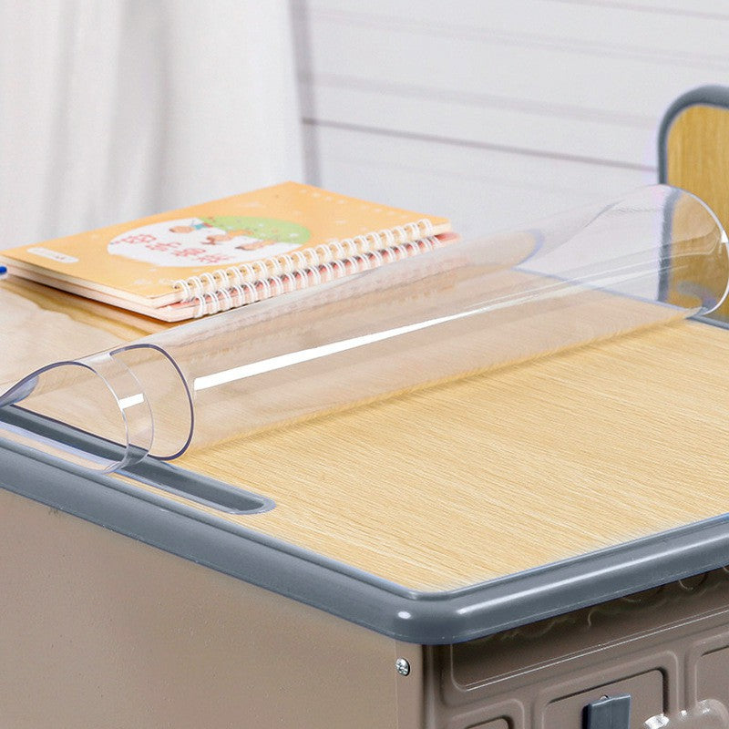 60x90cm 1.5mm Thickness PVC Waterproof Study Table Mat Transparent Desk Pad