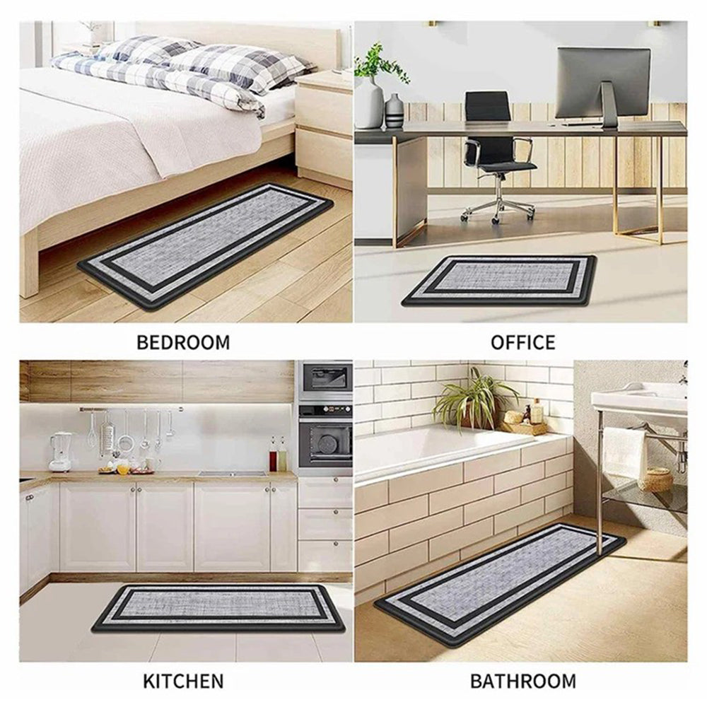 45x75cm PVC Anti-fatigue Anti-slip Floor Mat Kitchen Bathroom Bedroom Floor Mat