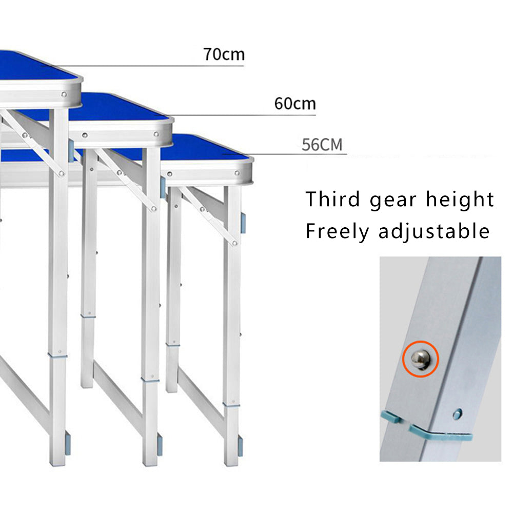 1.8m Length Outdoor Stall Barbecue Table Portable Folding Aluminum Alloy Table