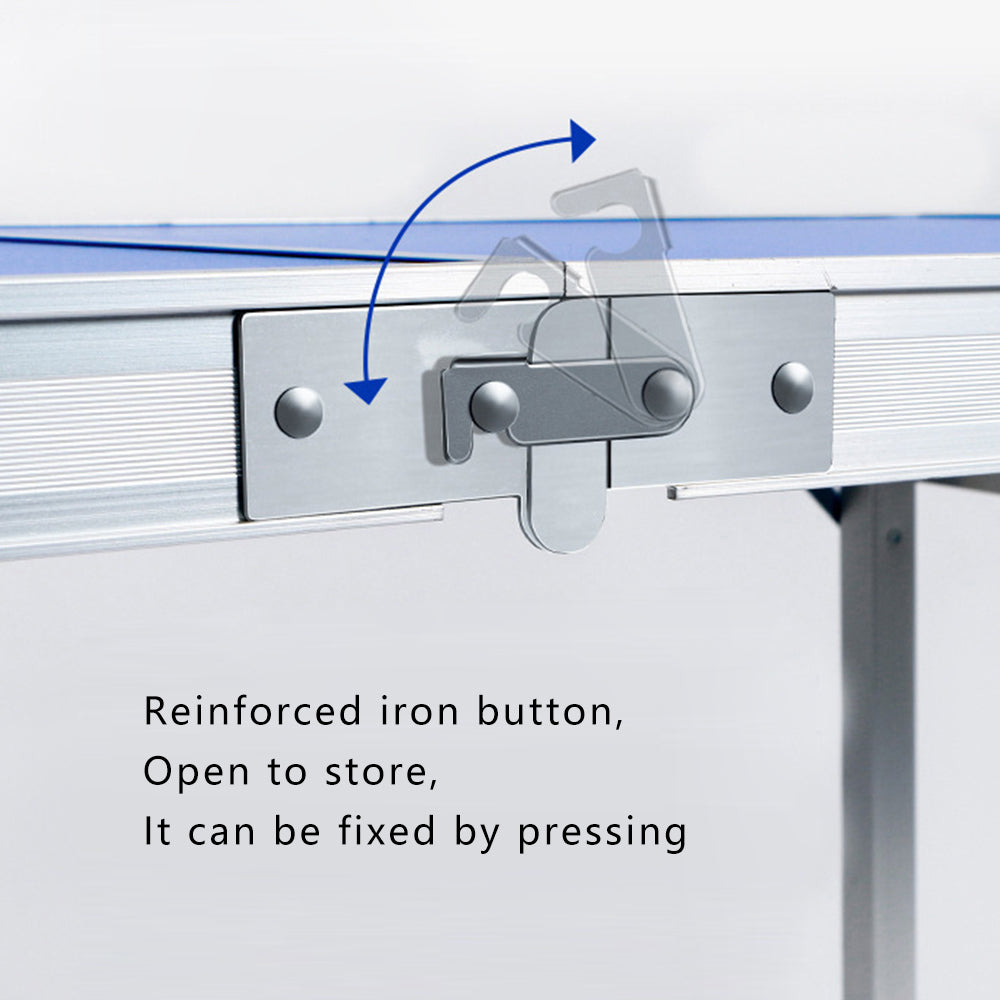 1.8m Length Outdoor Stall Barbecue Table Portable Folding Aluminum Alloy Table