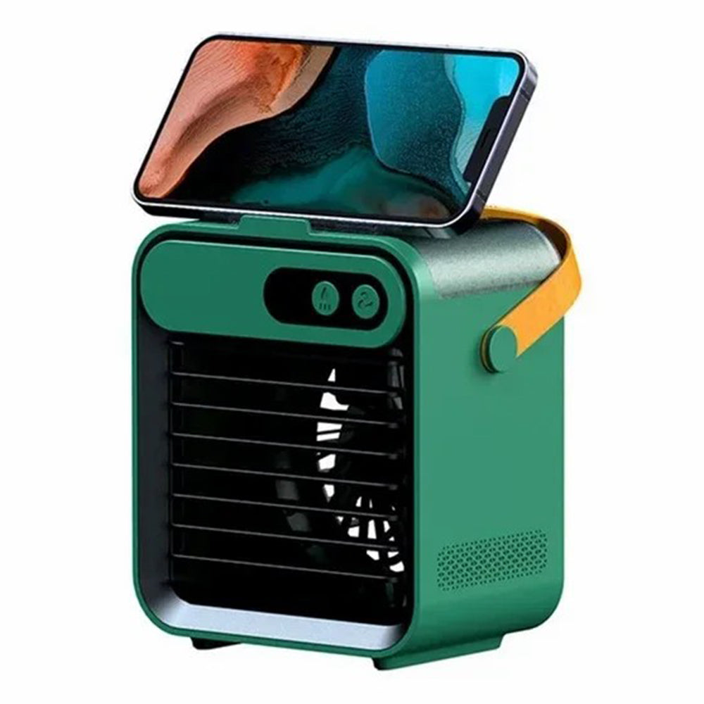F8 Rechargeable Camping Home Desk Hanging Fan Charging Function Cooler with Light