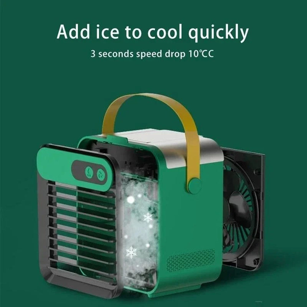 F8 Rechargeable Camping Home Desk Hanging Fan Charging Function Cooler with Light