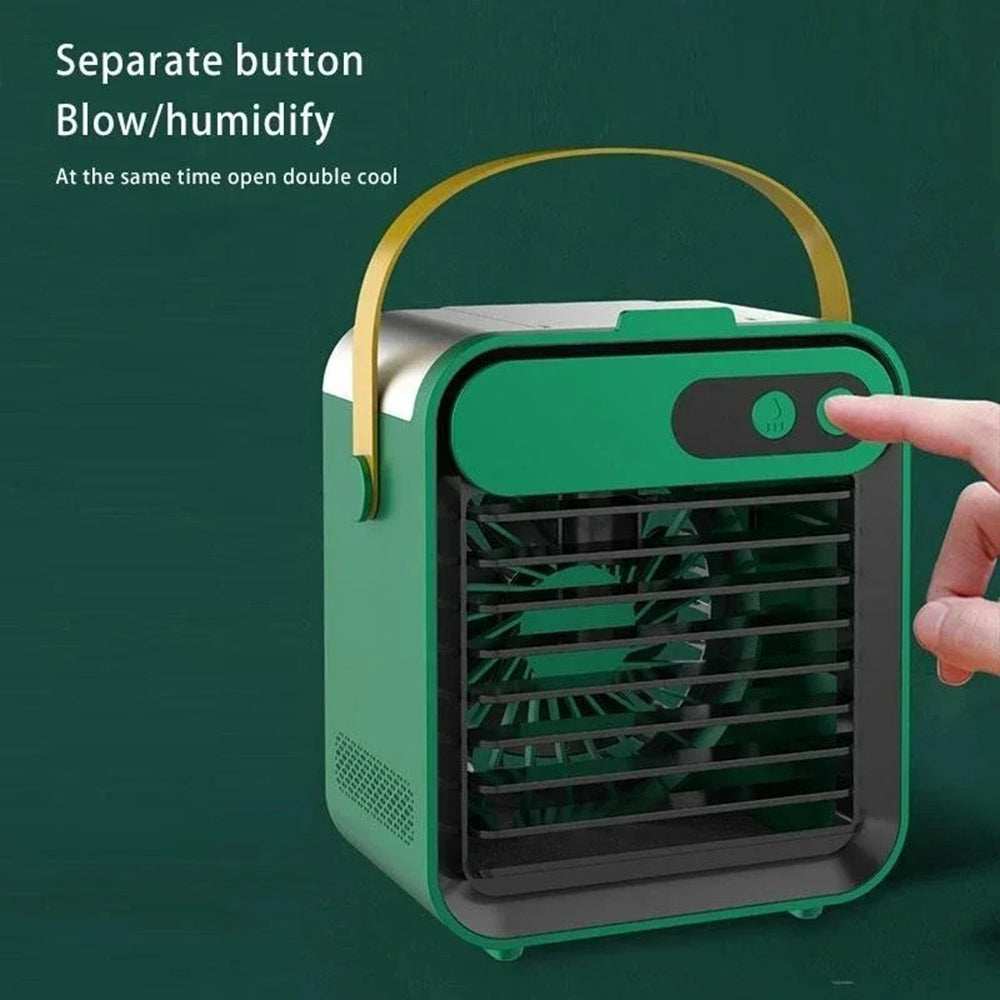 F8 Rechargeable Camping Home Desk Hanging Fan Charging Function Cooler with Light