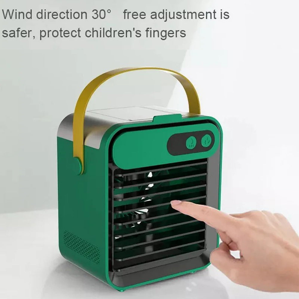 F8 Rechargeable Camping Home Desk Hanging Fan Charging Function Cooler with Light