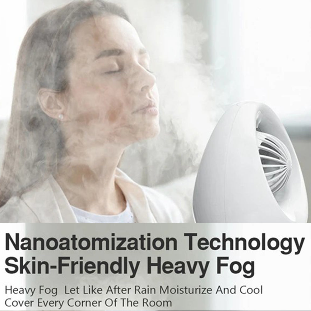 Summer Home Mini Water Cooling Fan Desktop USB Rechargeable Dual Outlet Mist Diffuser Air Cooler