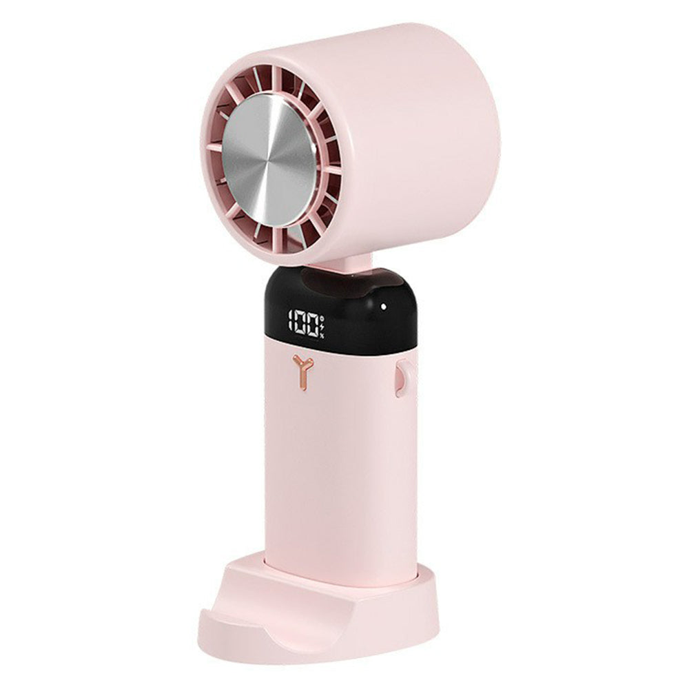 S3213 Folding Digital Display Mini Fan Quiet Portable Neck-Mounted Cooling Fan