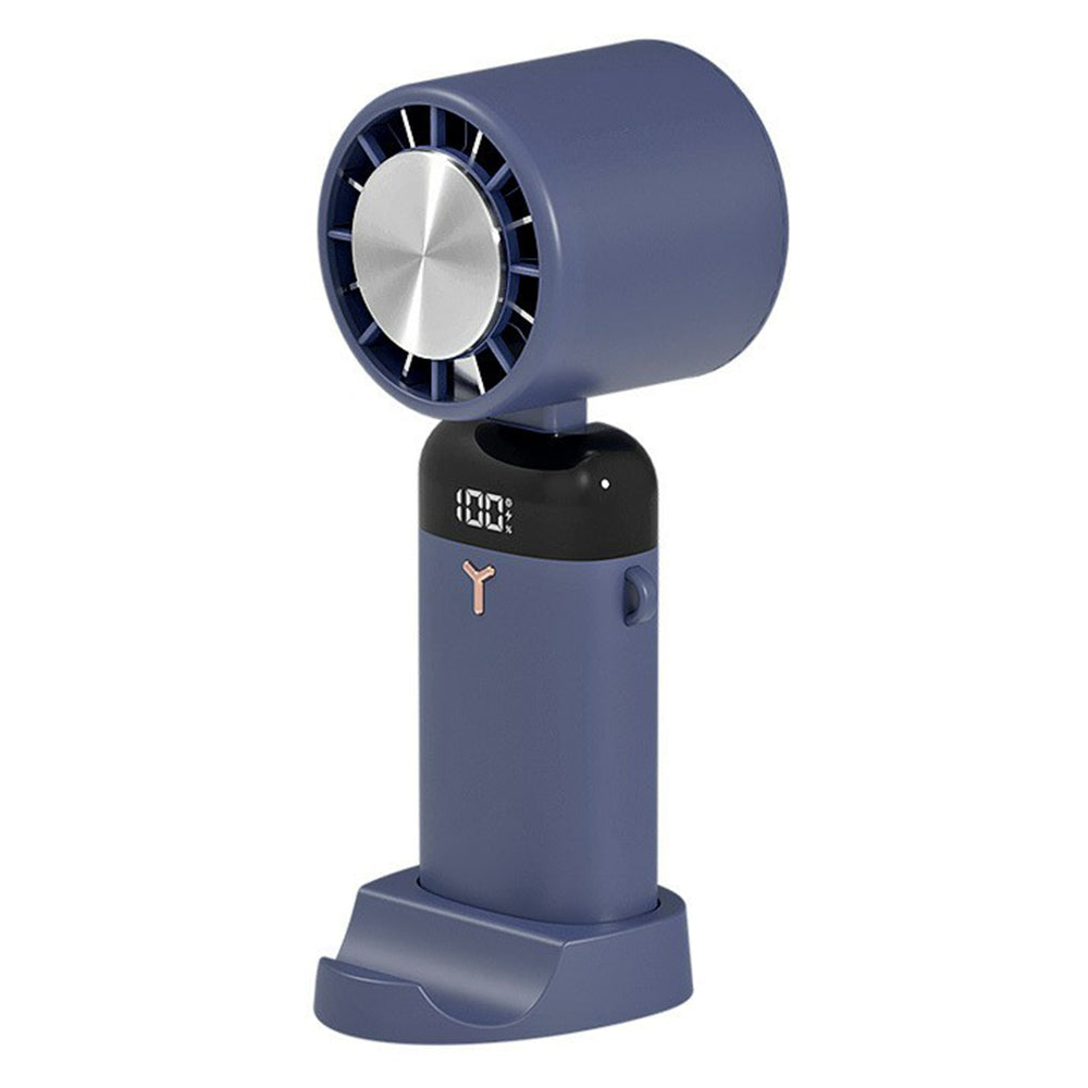 S3 Portable Rechargeable Handheld Cooling Fan 1200mAh 3 Speed Low Noise Desk Fan with Hanging Hole