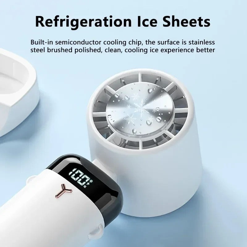 S3 Portable Rechargeable Handheld Cooling Fan 1200mAh 3 Speed Low Noise Desk Fan with Hanging Hole