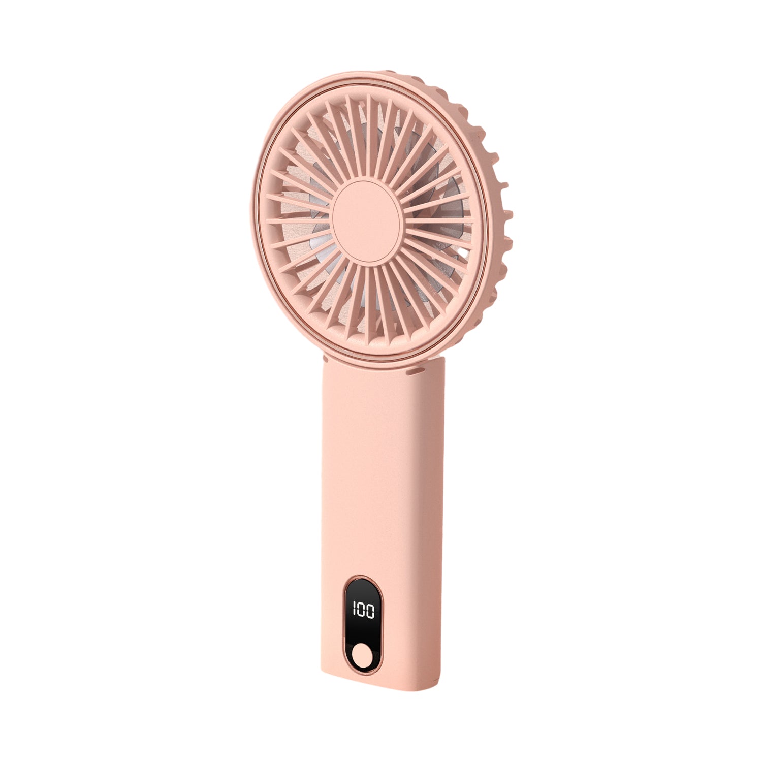 W10 USB Rechargeable 4 Gears Silent Portable Handheld Fan with Digital Display