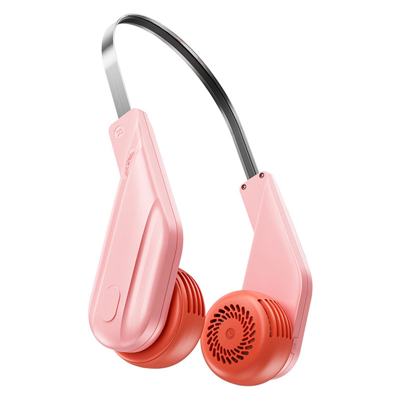 MF089 Summer Neck Hanging Fan 5 Speeds Brushless Motor Neckband Cooling Fan