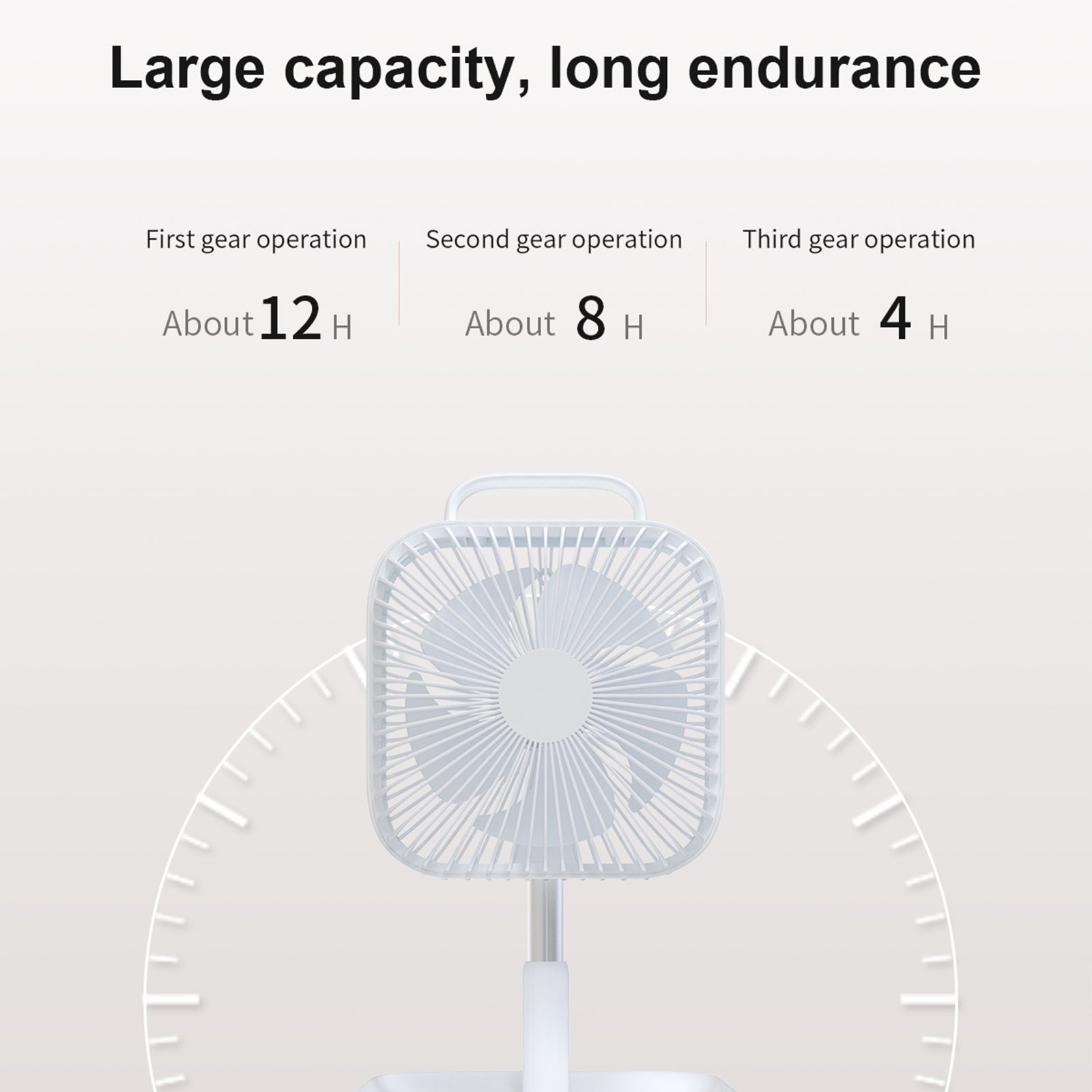 BENWIS HA-FDF Mini Desktop Fan Foldable Retractable Summer Cooling Fan