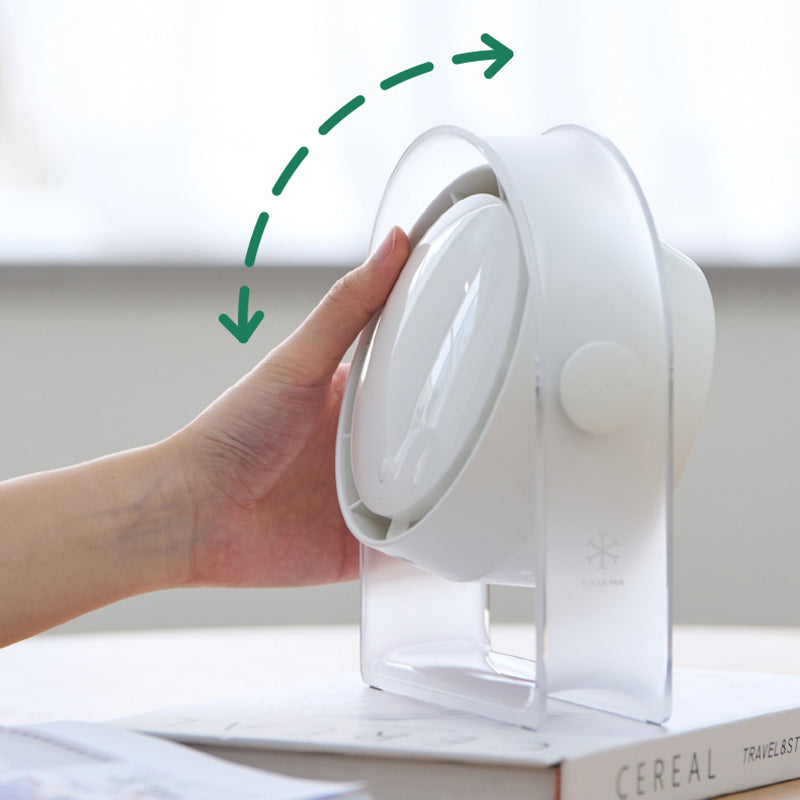WEKOME F25 Small Hurricane Premium Desktop Fan 4000mAh 4 Wind Speed Tabletop Fan