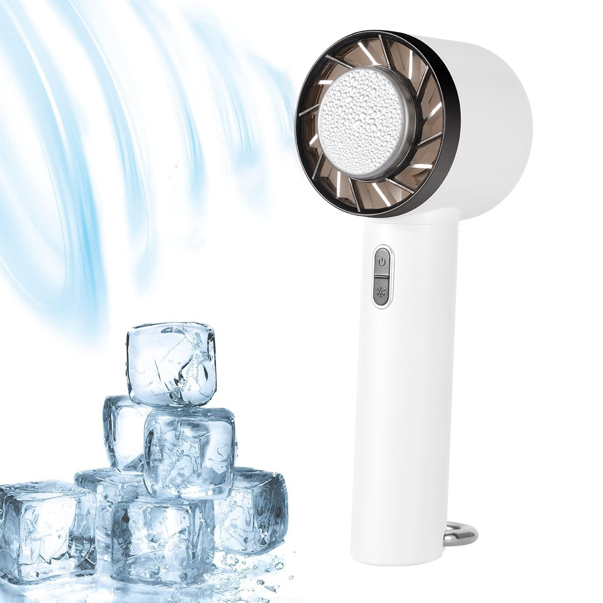 ENKAY HAT PRINCE Handheld Cold Compress Cooling Fan 3 Wind Speed Mute Tabletop Fan