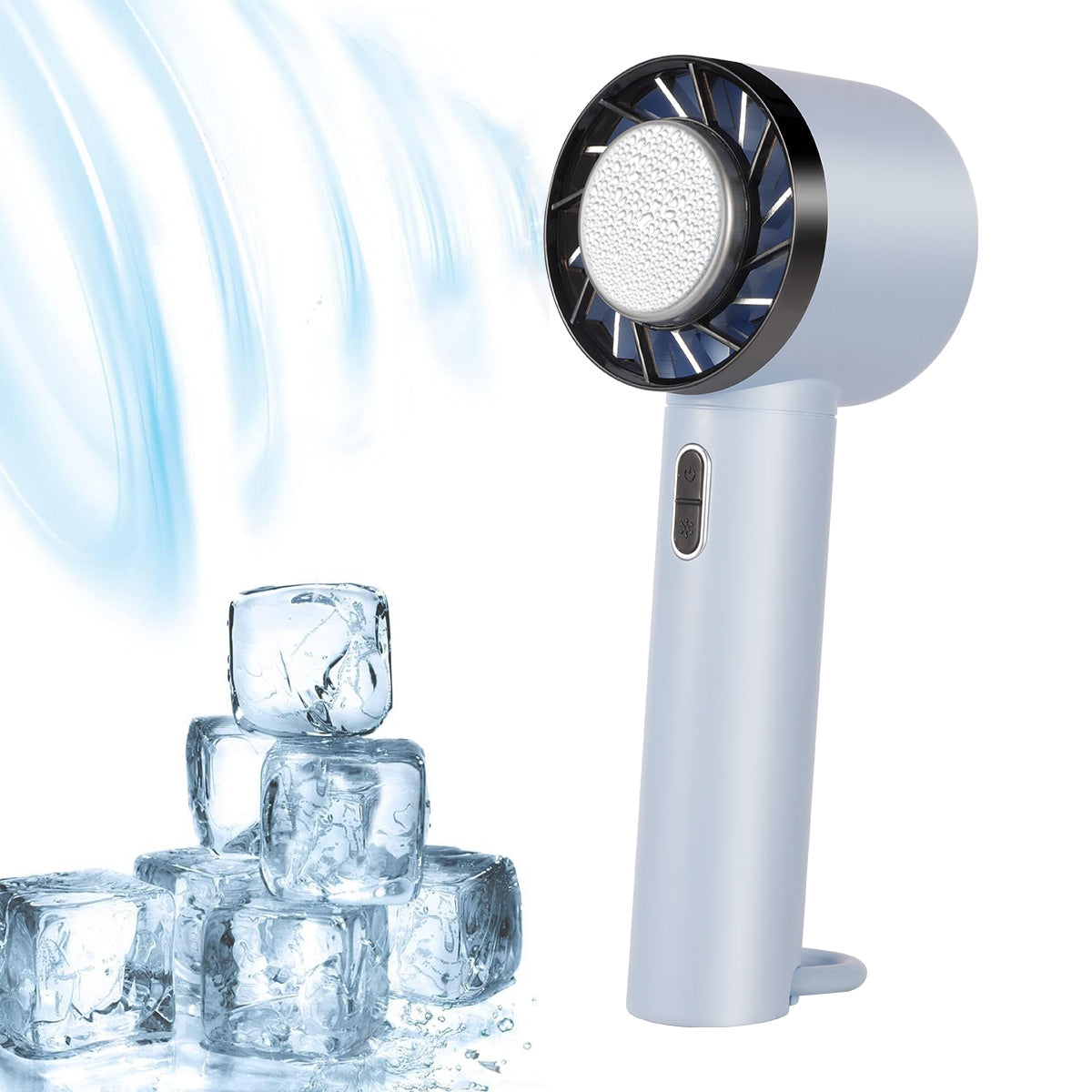 ENKAY HAT PRINCE Handheld Cold Compress Cooling Fan 3 Wind Speed Mute Tabletop Fan
