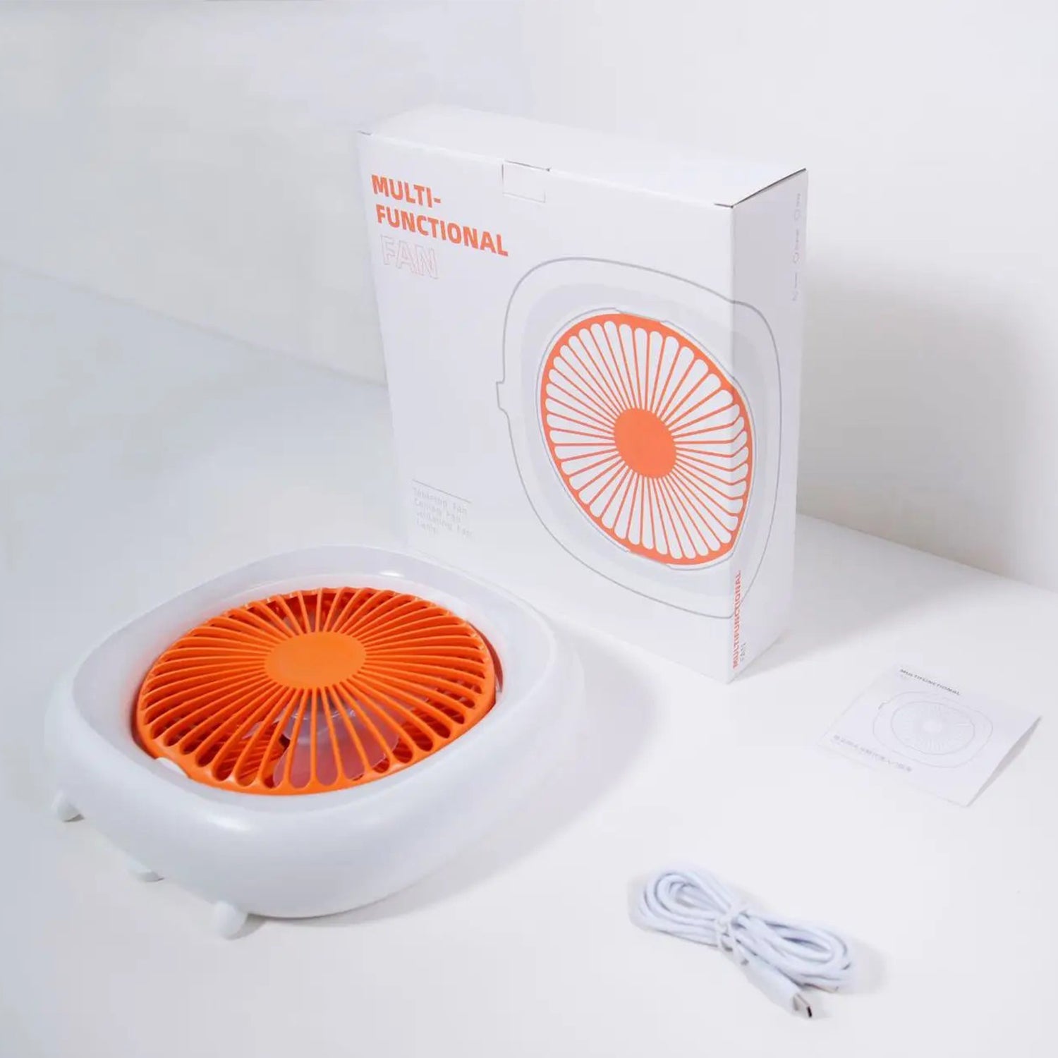 JP-ytds Foldable Table Desk USB Fan Air Circulator Hanging Fan with Light (CE)