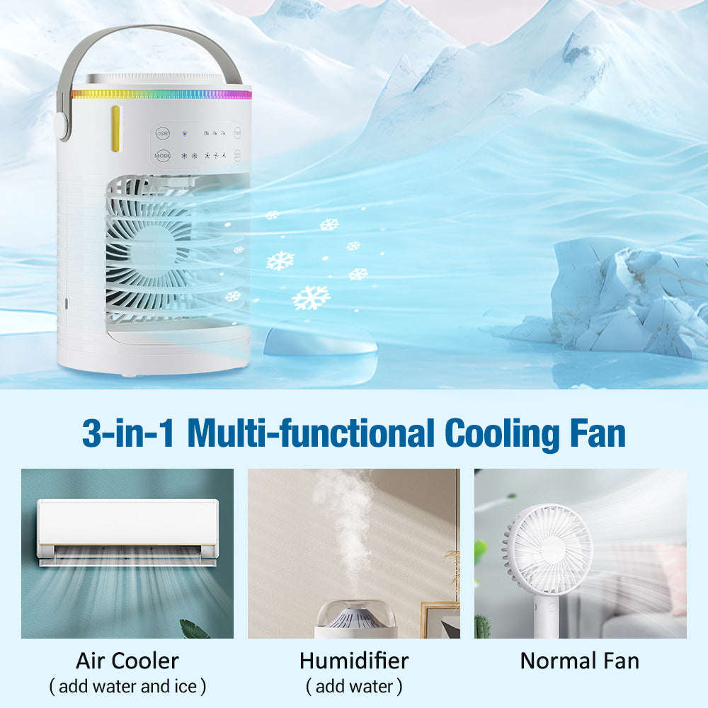 USB Desktop Electric Fan 3 Wind Speed Levels Summer Cooler for Home and Office