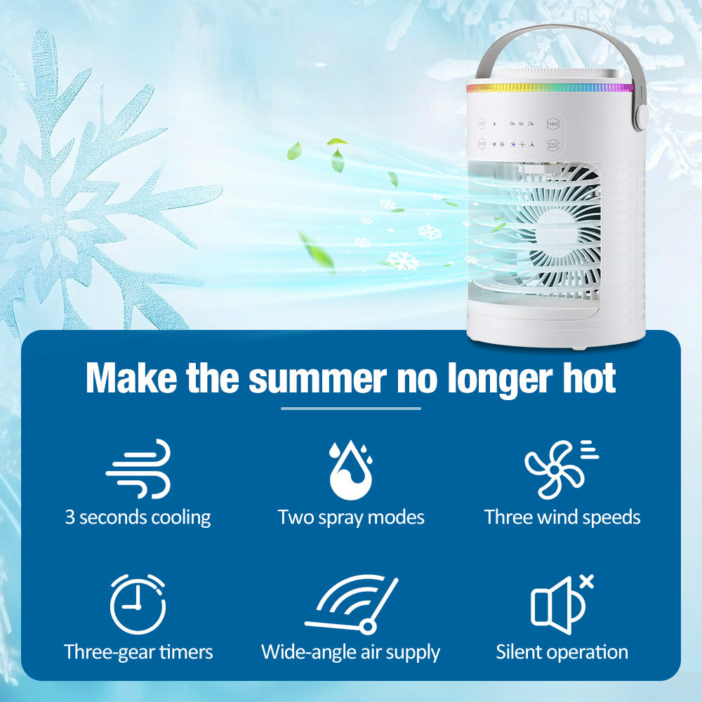 USB Desktop Electric Fan 3 Wind Speed Levels Summer Cooler for Home and Office