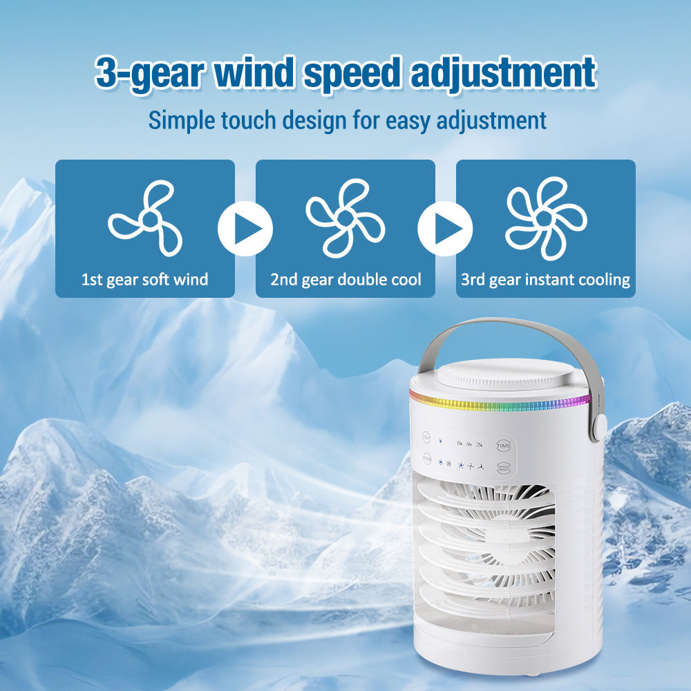 USB Desktop Electric Fan 3 Wind Speed Levels Summer Cooler for Home and Office