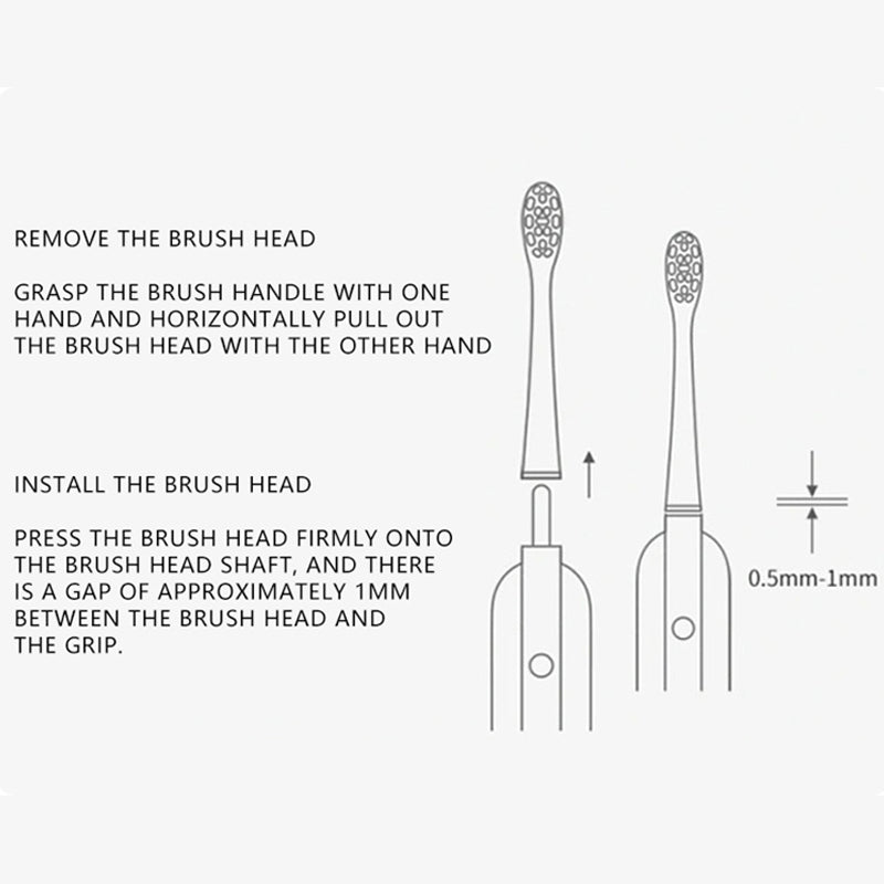 For Philips HX2 Series Electric Toothbrush Head Soft Bristles Replacement Tooth Brush Head
