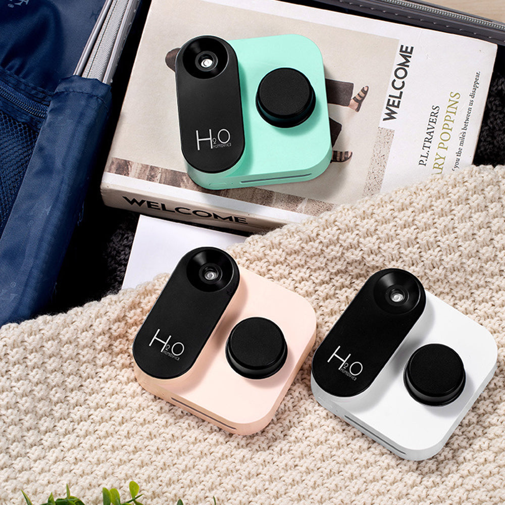 Camera-shaped Wireless Humidifier USB Desktop Portable Mist Maker 30mm Water Bottle Humidifier