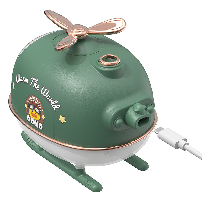 ICARER FAMILY USB Plug-in Humidifier Cute Airplane Design Skin Moisturizing Desktop Mist Diffuser
