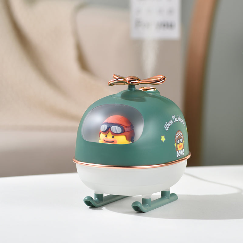 ICARER FAMILY USB Plug-in Humidifier Cute Airplane Design Skin Moisturizing Desktop Mist Diffuser