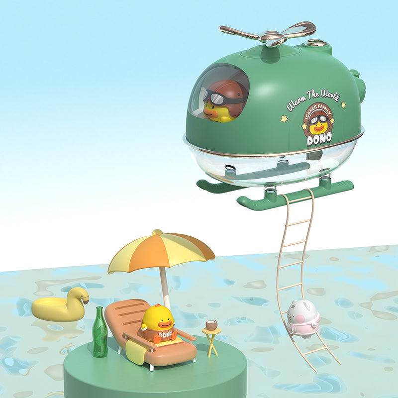 ICARER FAMILY USB Plug-in Humidifier Cute Airplane Design Skin Moisturizing Desktop Mist Diffuser