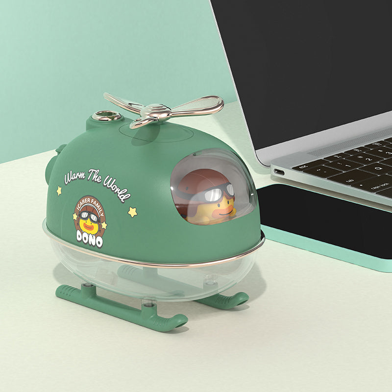 ICARER FAMILY Rechargeable Cute Airplane Humidifier Skin Moisturizing Desktop Mist Diffuser