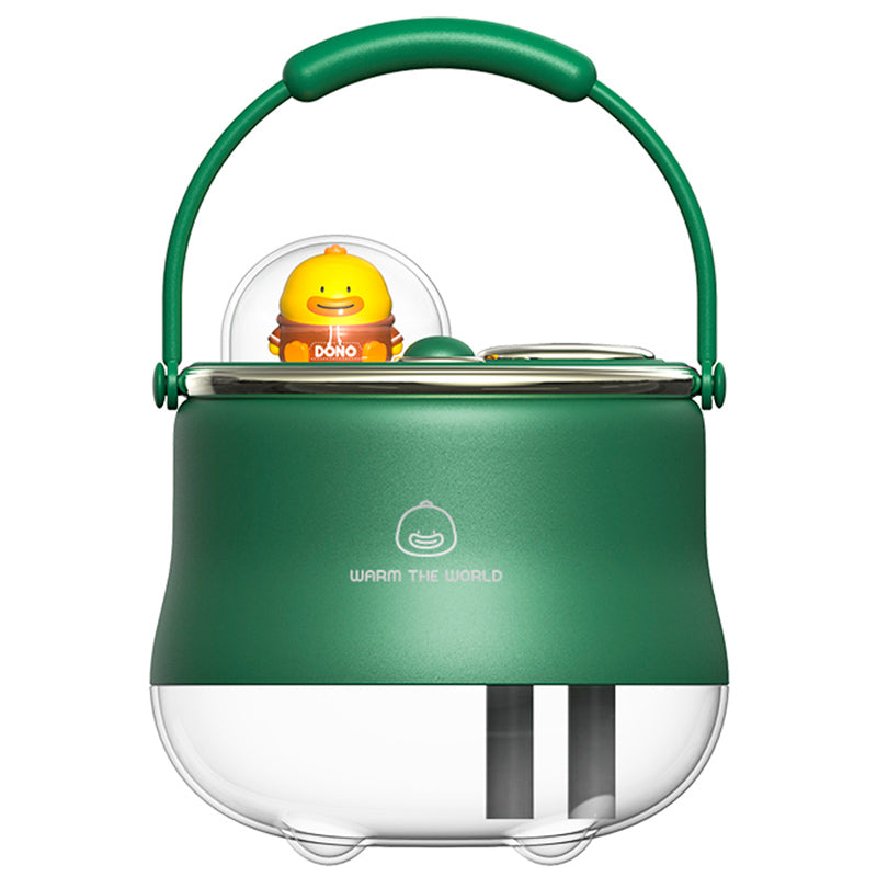 ICARER FAMILY Dual Spray Outlet Portable Humidifier Built-in 1200mAh Battery Desktop Mist Diffuser