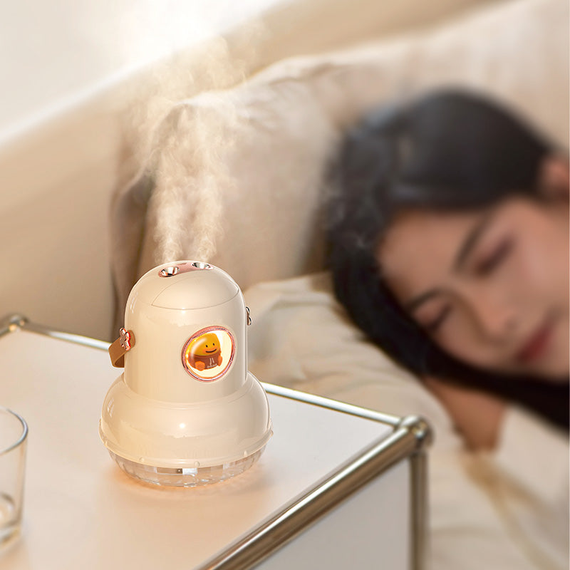 ICARER FAMILY IF-JS01 Cartoon Design Dual Spray Outlet Humidifier Rechargeable Desktop Mist Diffuser