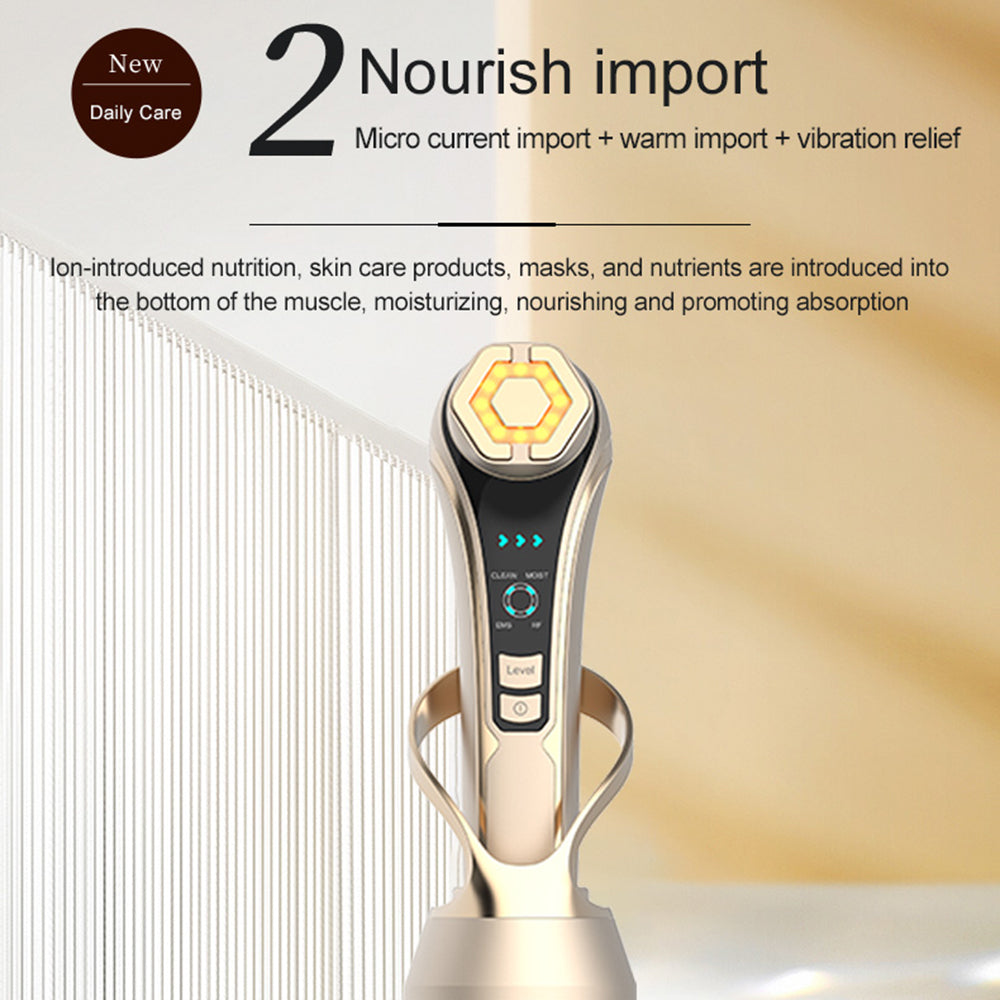RF Face Lifting Machine EMS Pulse Therapy Device Skin Rejuvenation Micro Current Wrinkle Remover