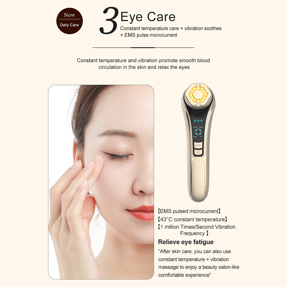 RF Face Lifting Machine EMS Pulse Therapy Device Skin Rejuvenation Micro Current Wrinkle Remover