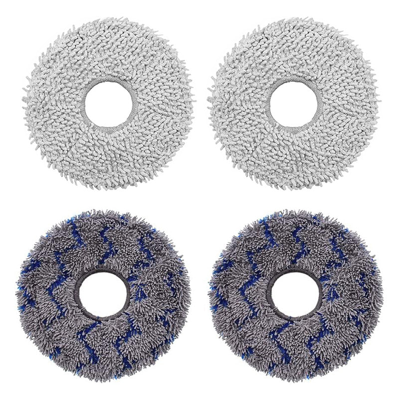 JUNSUNMAY 4Pcs Vacuum Cleaner Mop Pad for ECOVACS X1 Turbo / X1 Omni / X2 Omni / T10 Turbo / T10 Omni / T20 / T20 Omni