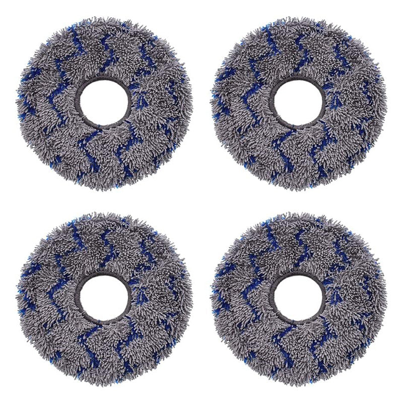 JUNSUNMAY 4Pcs Vacuum Cleaner Mop Pad for ECOVACS X1 Turbo / X1 Omni / X2 Omni / T10 Turbo / T10 Omni / T20 / T20 Omni