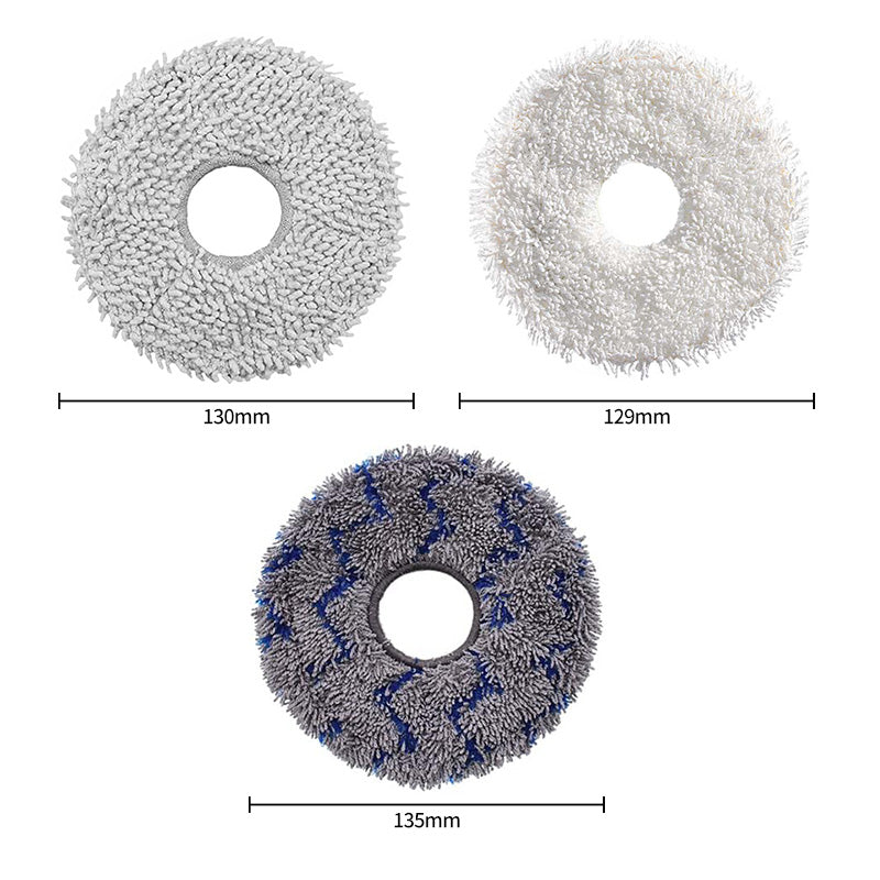 JUNSUNMAY 4Pcs Vacuum Cleaner Mop Pad for ECOVACS X1 Turbo / X1 Omni / X2 Omni / T10 Turbo / T10 Omni / T20 / T20 Omni