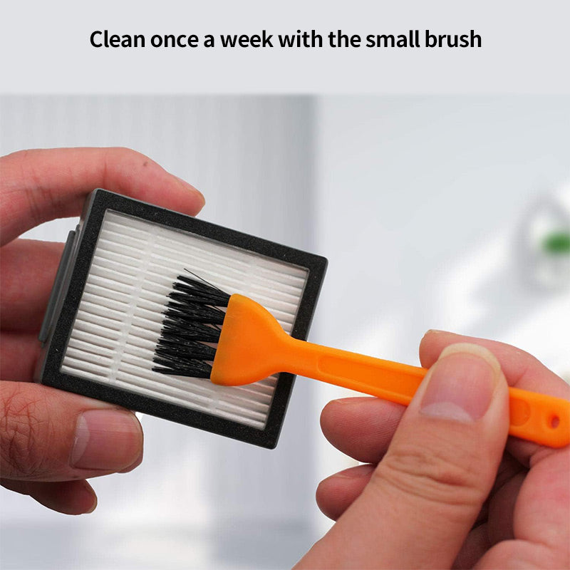 JUNSUNMAY For iRobot i3 / i3+ / i4 / i6 / i6+ / i7 / i7+ / i8 / i8+ / j7 / j7+ / E5 / E6 / E7 6Pcs Sweeper Filter with Brush