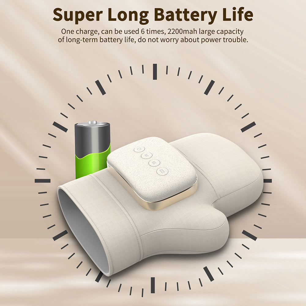 H10 1Pc Electric Hand Massager for Finger, Wrist Joint Airbag Kneading Heat Therapy Device