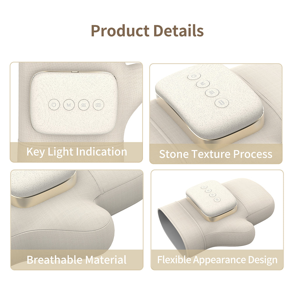 H10 1Pc Electric Hand Massager for Finger, Wrist Joint Airbag Kneading Heat Therapy Device
