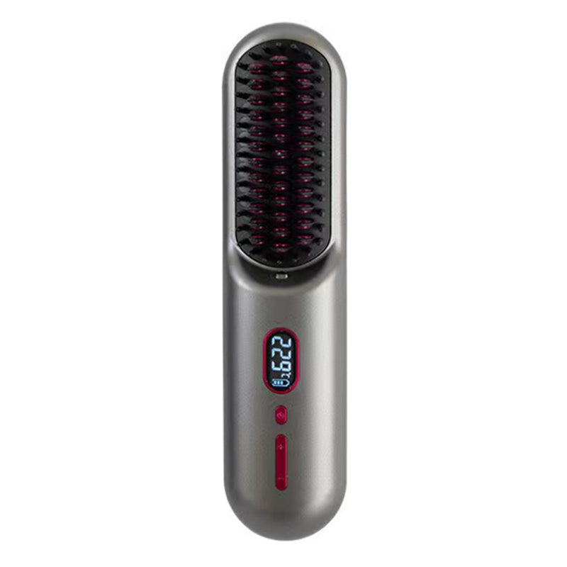 QL001 Cordless Hair Straightener Brush Ion Hot Straightener Styling Comb with USB Rechargeable