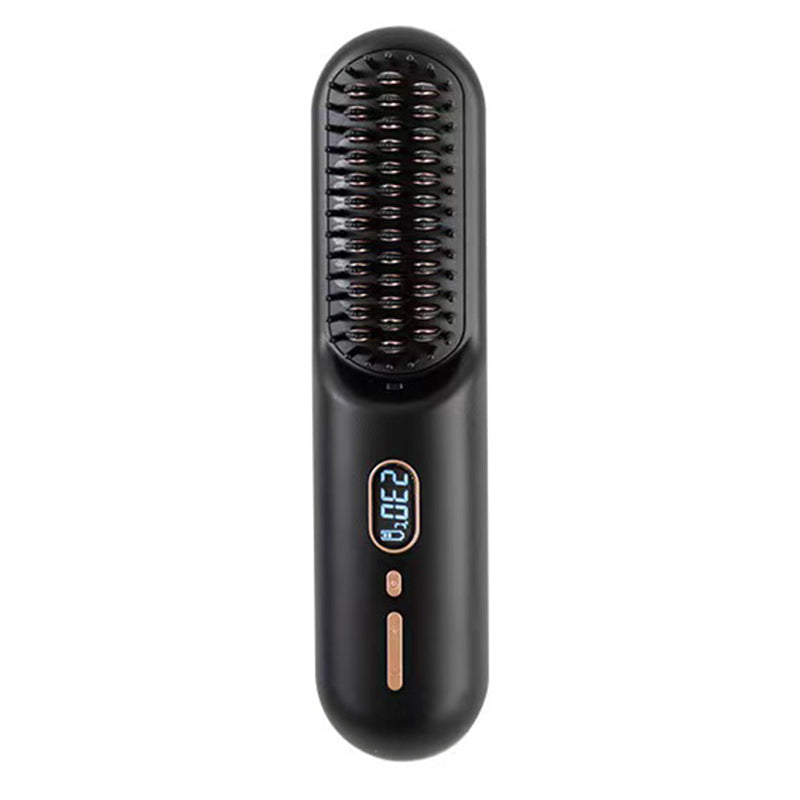 QL001 Cordless Hair Straightener Brush Ion Hot Straightener Styling Comb with USB Rechargeable