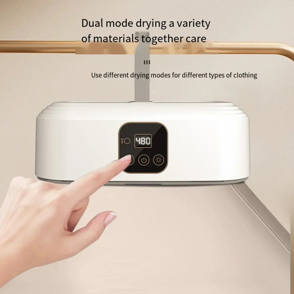GYJ-001 Portable Clothes Dryer Quick Drying Foldable Electric Dryer with Remote, EU Plug