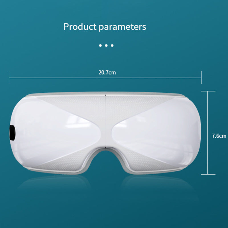 HY011 Bluetooth Music Folding Electric Eye Massager Hot Compress Foldable Eye Care Device - White