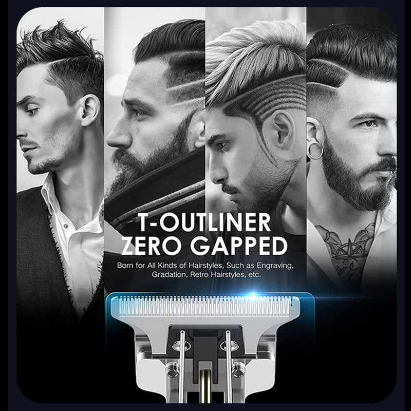 VGR V-983 Hair Clippers for Men LCD Display Rechargeable Electric Cordless Trimmer Hair Cutting