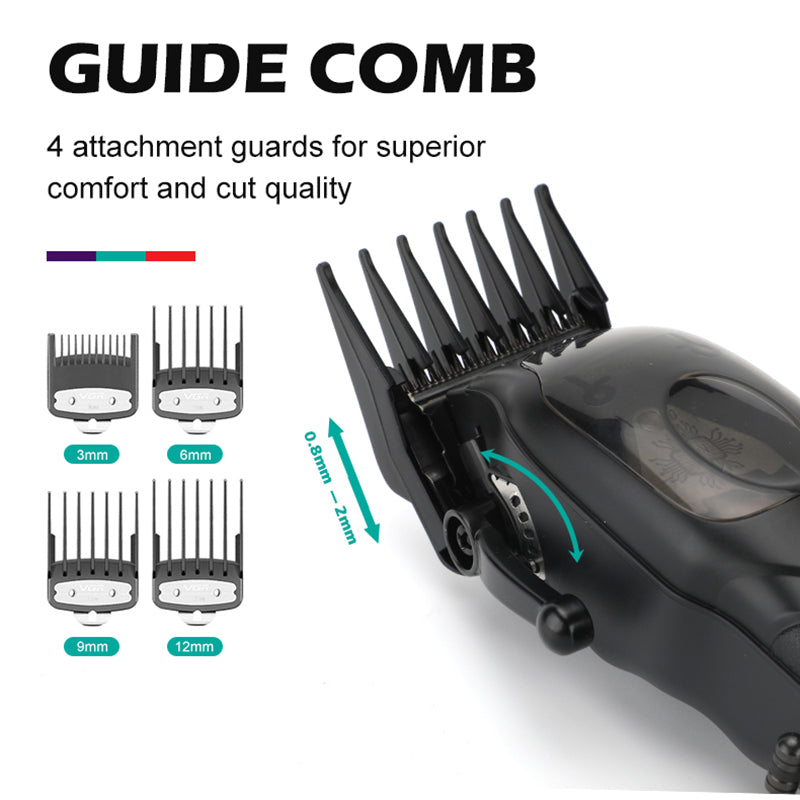 VGR V-269 Professional Hair Clippers for Men Cordless LCD Rechargeable Barber Clippers for Hair Cutting