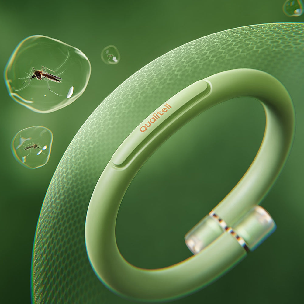 XIAOMIYOUPIN QUALITELL Q1 Mosquito Repellent Bracelet Adults Kids Plant Essential Oil Anti-Mosquito Silicone Bracelet