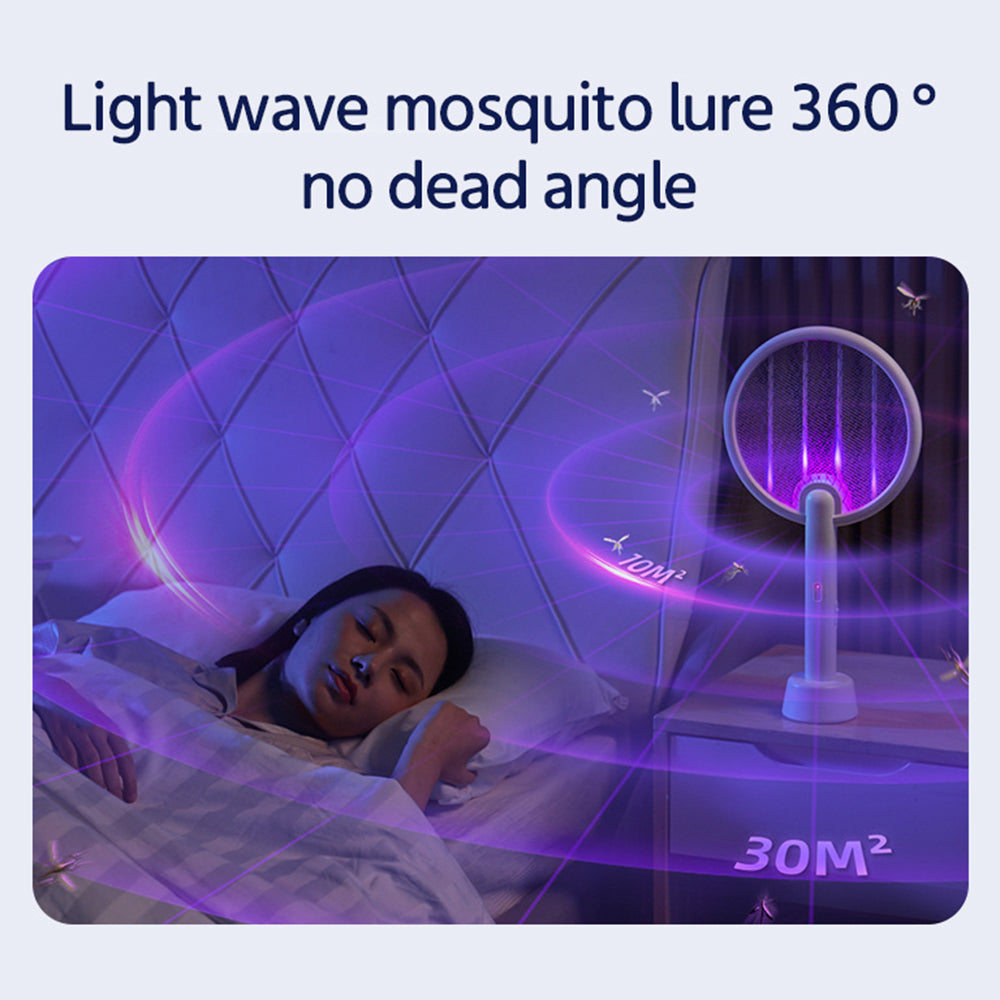 XIAOMIYOUPIN QUALITELL C2 Rechargeable Bug Zapper Lamp Electric Fly Mosquito Swatter Racket