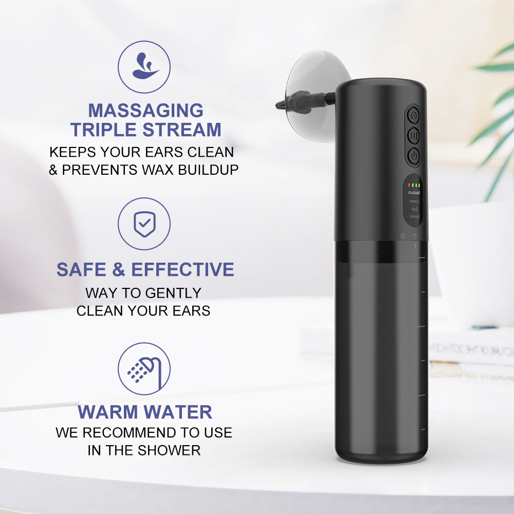 FB009 Electric Ear Wax Removal Device IPX6 Waterproof Ear Washer Cleaning Tool