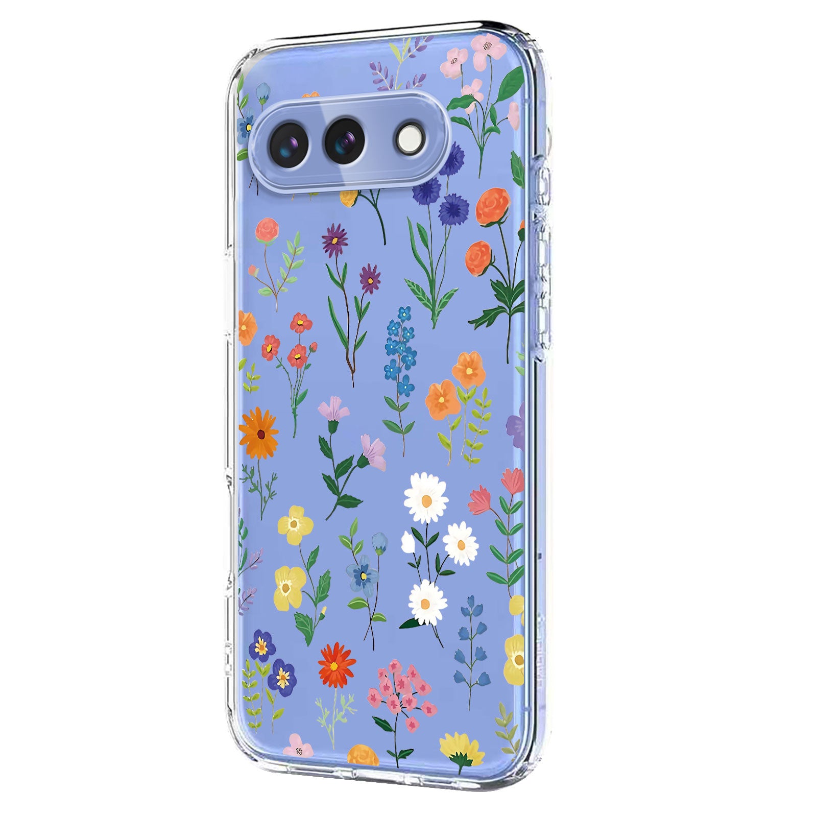 For Google Pixel 9a Case Butterfly Floral Pattern Printing TPU Phone Back Cover Daisies